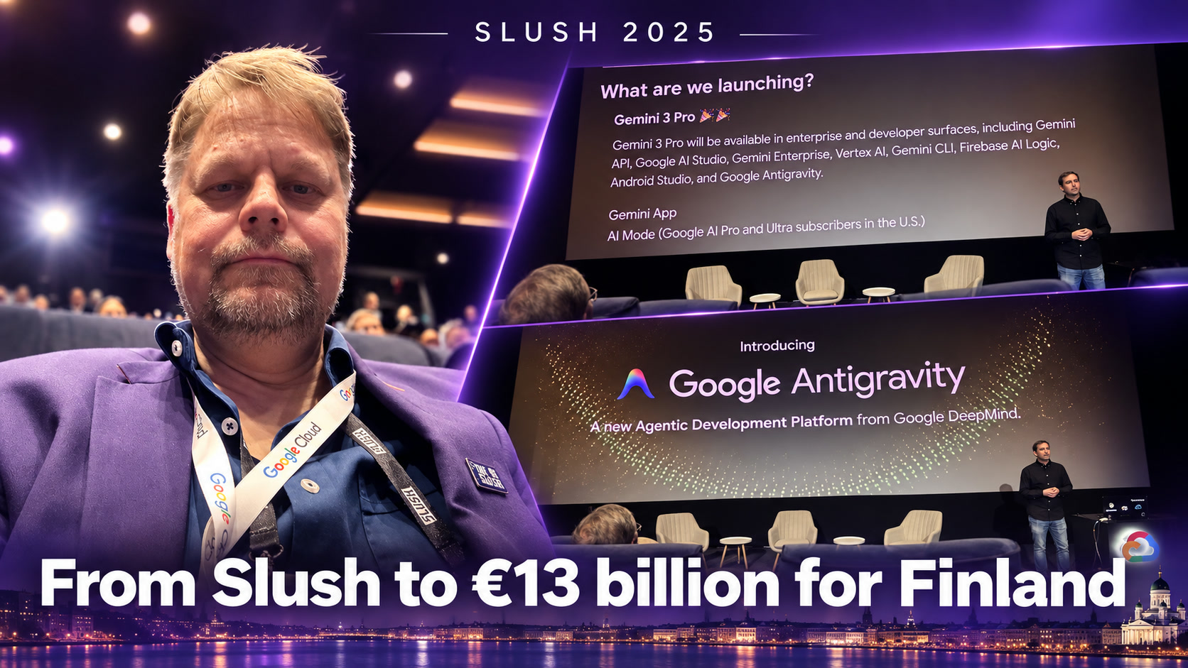 Slush oli lähtölaukaus: Googlen 13 miljardin Suomi-suunnitelma ja Fortumin rooli